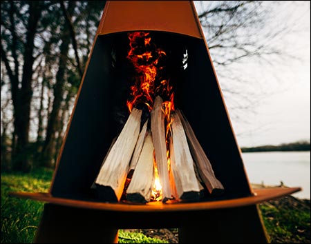 Carbon Steel Volcano Fire Pit