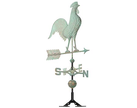 Copper Rooster Weathervane