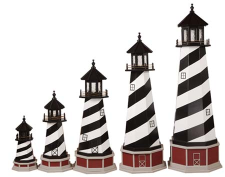 Wooden Cape Hatteras Lighthouse Replica