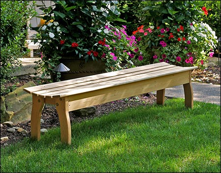Red Cedar Contoured Picnic Table w/(4) Benches