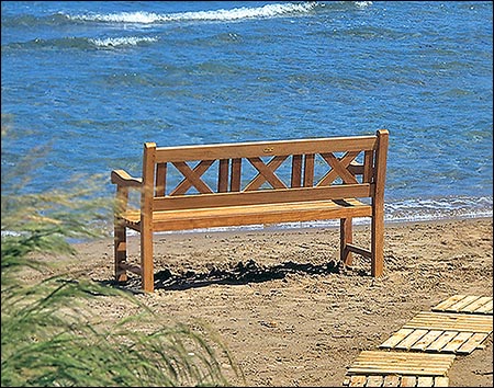 60" Teak Skipper Bench