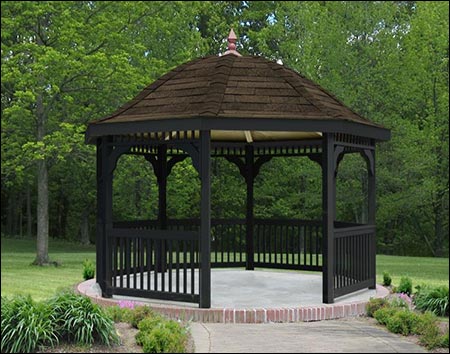 Vinyl Belle Roof Octagon Gazebos