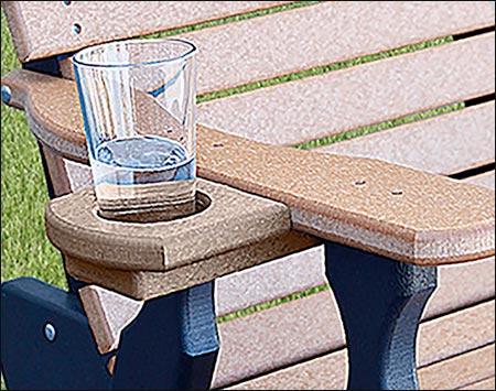 Poly Lumber Pub Table w/ 3 Balcony Swivel Chairs