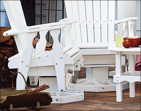 Poly Lumber 4 Pc. Fanback Porch Set