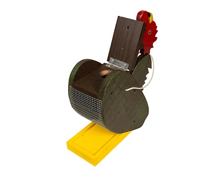 Treated Pine Rooster Birdfeeder