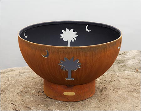 Carbon Steel Island Fire Pit