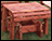 Eastern Red Cedar Gliding Ottoman