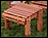 Eastern Red Cedar Stationary Ottoman