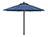 11' Commercial Aluminum & Fiberglass Market Sunbrella Umbrella w/ Pulley