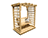 Treated Pine Dover Arbor w/ Deck & Swing