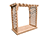 Red Cedar Creekside Arbor w/ Deck