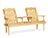 Treated Pine High-Back Heart Settee