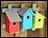 Lattice Mounted Birdhouse (Set of 3)