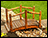 White Cedar Stained Single Rail Bridge