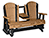 5' Poly Lumber Adirondack Glider