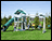Lookout Vinyl Playset w/ Climbing Set & Rock Wall