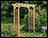 Treated Pine Rose Arbor Pergola