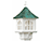 Belfry Vinyl Post Lantern w/ Metal Patina Roof