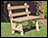 Treated Pine Traditional Garden Bench w/Back