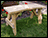Treated Pine Curved Bench