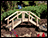 Treated Pine Decorative Mini Arched Bridge