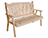 Red Cedar Fanback Garden Bench