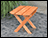 Red Cedar Folding End Table
