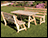 Red Cedar Picnic Table w/2 Backed Benches
