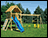 Meadow Treated Pine Swing & Slide Playset w/ Rock Wall