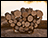 Carbon Steel Crescent Firewood Rack