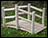 White Cedar Unstained Double Rail Bridge