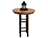 Hickory Round Bar Table
