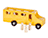 Small Toy School Bus w/ Mini People