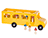 Maple School Bus with People