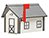 Poly-Lumber Standard Mailbox - Dark Gray and White