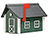 Poly-Lumber Standard Mailbox - Turf Green and White
