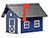 Poly-Lumber Standard Mailbox - Patriot Blue and White