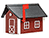 Poly-Lumber Standard Mailbox - Cherrywood and White
