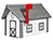 Poly-Lumber Standard Mailbox - White and Driftwood