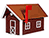 Poly Lumber Deluxe Mailbox w/ Copper Plate Roof - Cherrywood and White