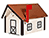 Poly Lumber Deluxe Mailbox w/ Copper Plate Roof - Ivory and Brown