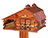 Red Cedar Barn Mailbox w/ Newspaper Box