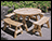 Treated Pine Round Picnic Table