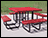 46" Square Expanded Metal Picnic Table