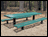 Permanent Mount Expanded Metal Picnic Table