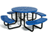 46" Round Perforated Metal Picnic Table