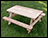 Red Cedar Kid's Picnic Table
