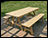 32" Wide Treated Pine Traditional Picnic Table