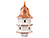Poly Lumber White Birdhouse w/Copper Roof