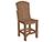 Natural Finish Poly Lumber Adirondack Counter Chair